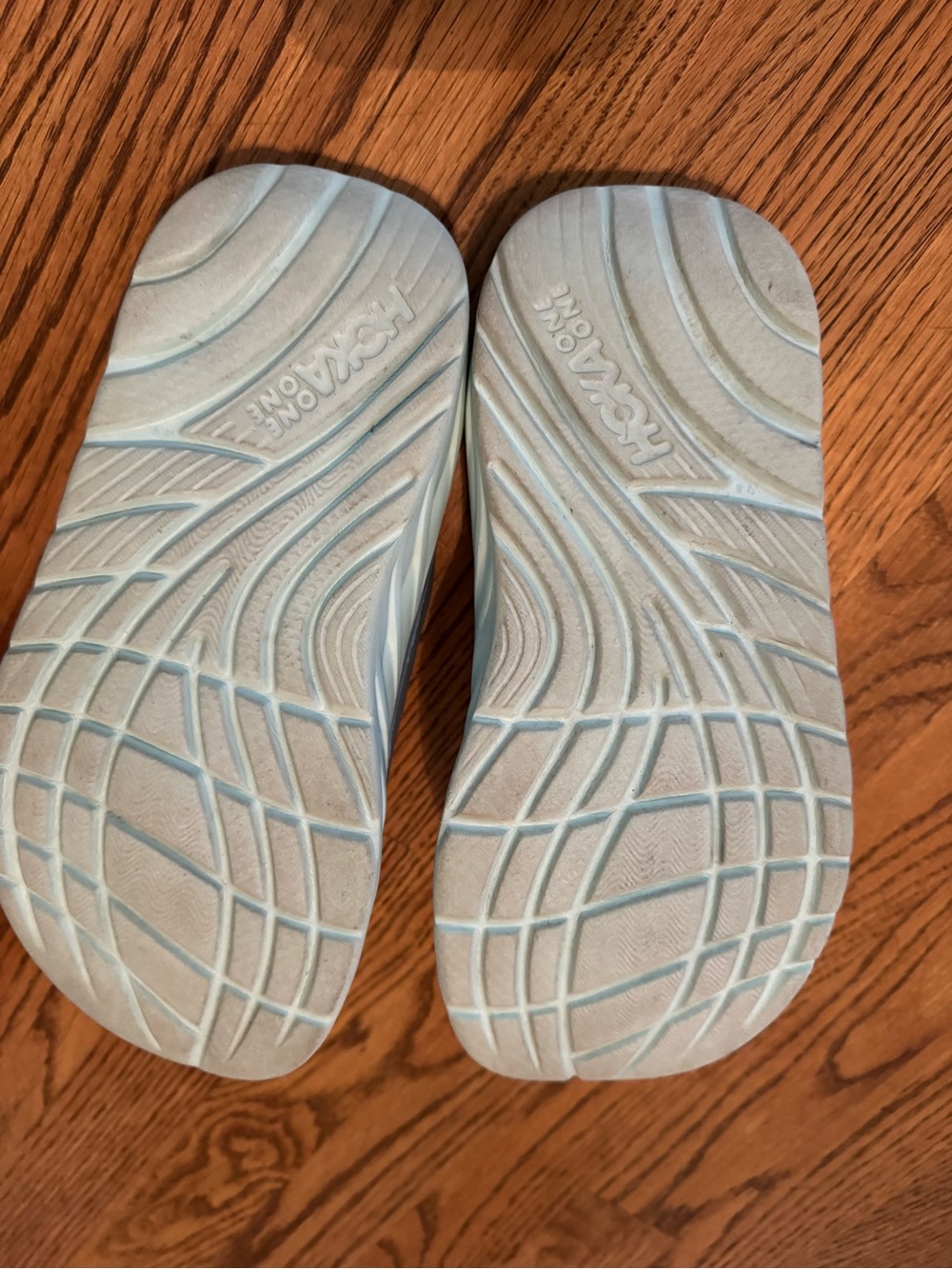Hoka One Light Blue Slip-On Unisex Athletic Slide Sandals - Women’s Size 8 - Picture 6 of 6
